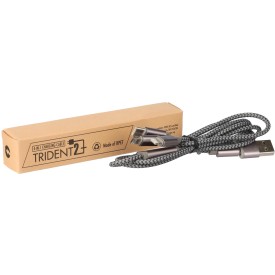 Brandcharger Trident 2+ oplaadkabel - aluminium en nylon - ultra sterk