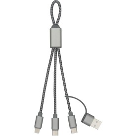 Brandcharger Trident 2 oplaadkabel - aluminium en nylon - ultra sterk - snelladen