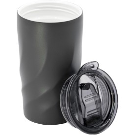 Brandcharger Vortex Calix Ceramica reisbeker 400ml - RVS - draaglus - lekvrije schroefdop