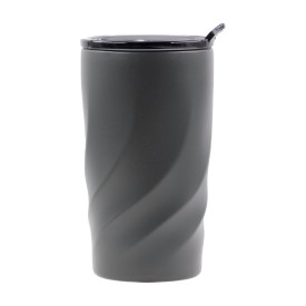 Brandcharger Vortex Calix Ceramica reisbeker 400ml - RVS - draaglus - lekvrije schroefdop