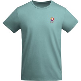Breda kindershirt met korte mouwen-Dusty blue