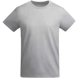 Breda kindershirt met korte mouwen-Marl grey