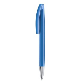 Senator Bridge balpen - kunststof - zwarte, blauwe inkt - polished - draai mechanisme - metalen punt