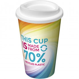 Brite-Americano® thermosbeker 350 ml - gerecycled kunststof - draaideksel