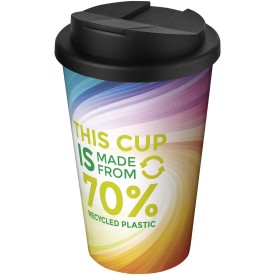 Brite-Americano® Eco 350 ml morsvrije geïsoleerde beker-Zwart