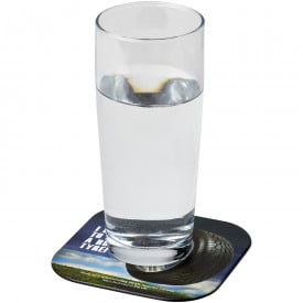 Brite-Mat vierkante onderzetter - gerecycled bandmateriaal - 9.5x9.5cm
