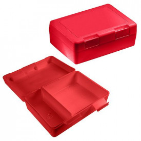 Broodtrommel Dinner Plus-1 kleur-Trend Rood, #df0501