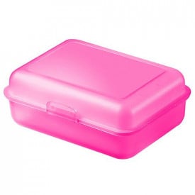 Broodtrommel Schoolbox (Fotoprint)-Fotoprint-Pastel Rood, #f32131