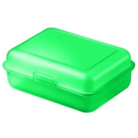 Schoolbox broodtrommel - kunststof - met kliksluiting - met fotoprint