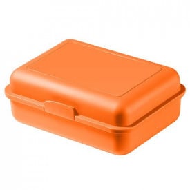 Broodtrommel Schoolbox Plus-Oranje, #fd7924-1 kleur