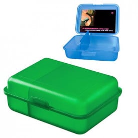 Broodtrommel Schoolbox Plus-1 kleur-Trend Groen, #188c2b