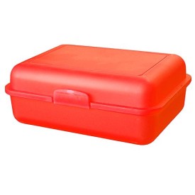 Schoolbox broodtrommel - kunststof - met kliksluiting - met fotoprint