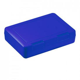 Broodtrommel Snack-1 kleur-Blauw, #1468b4