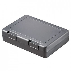 Broodtrommel Snack-1 kleur-Metallic Zilver, #888888