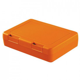 Broodtrommel Snack-1 kleur-Trend Oranje, #fe9c05