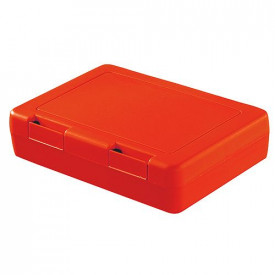 Broodtrommel Snack-1 kleur-Trend Rood, #df0501