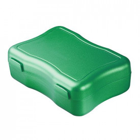 Broodtrommel Wave Middel-1 kleur-Metallic Groen, #3a9083
