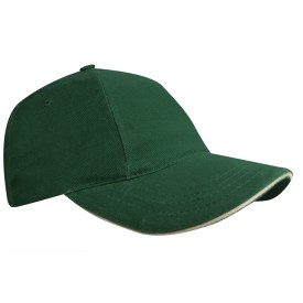 Brushed promo cap - katoen - 5 panelen - klittenbandsluiting