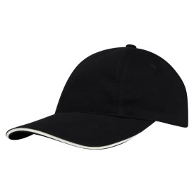Brushed Promo Cap-Zwart/wit