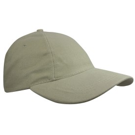Brushed promo cap - katoen - 5 panelen - klittenbandsluiting