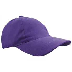 Brushed promo cap - katoen - 5 panelen - klittenbandsluiting