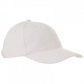 Brushed Twill Cap buckle-Wit, #ffffff-Borduring