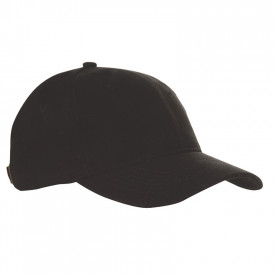 Brushed Twill Cap buckle-Zwart, #000000-Borduring