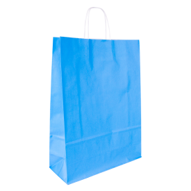 Budget papieren tas 100 g/m² - A3 - diverse kleuren - gedraaid koord