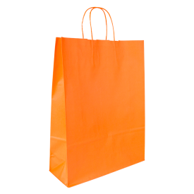 Budget papieren tas 100 g/m² - A3 - diverse kleuren - gedraaid koord