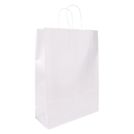 Budget papieren tas 100 g/m² - A3 - diverse kleuren - gedraaid koord