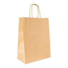 Budget papieren tas 100 g/m² - A4 - diverse kleuren - gedraaid koord