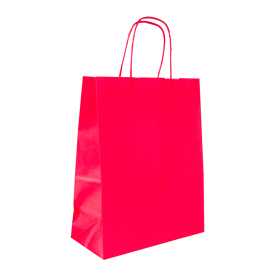 Budget papieren tas 100 g/m² - A4 - diverse kleuren - gedraaid koord