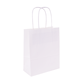 Budget papieren tas 100 g/m² - A5 - diverse kleuren - gedraaid koord