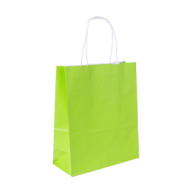 Budget papieren tas 100 g/m² - A5 - diverse kleuren - gedraaid koord