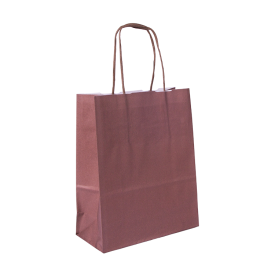 Budget papieren tas 100 g/m² - A5 - diverse kleuren - gedraaid koord