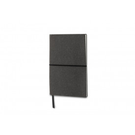 Bulletjournal recycled leer A5-Donker grijs