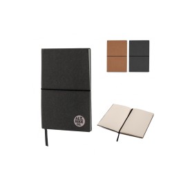 Bullet notitieboek - A5 - gerecycled leer - 80 vellen - elastieksluiting