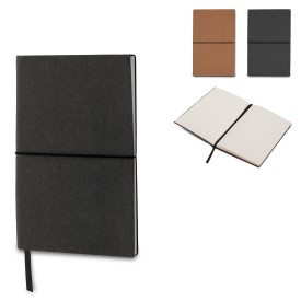 Bullet notitieboek - A5 - gerecycled leer - 80 vellen - elastieksluiting