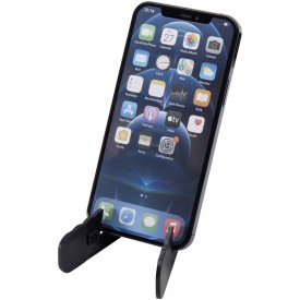 Buna opvouwbare standaard voor tablet en telefoon van gerecycled plastic-Zwart