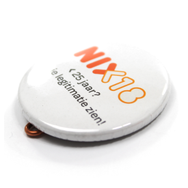 Button met clip 37 mm