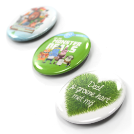 Button met speld 56 mm