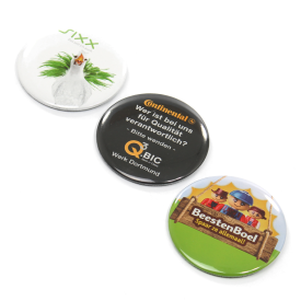 Button met speld 75 mm