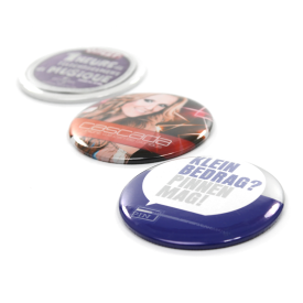Button met spiegel 75 mm