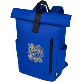 Byron 15,6" rugzak van GRS RPET met opgerolde bovenkant 18 L-Koningsblauw