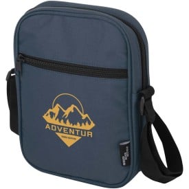 Byron crossbodytas - rPET polyester - waterafstotend - verstelbare schouderbanden-Hale blue
