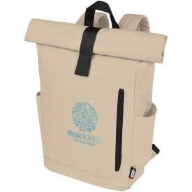 Byron rugzak - 18L - GRS rPET - 600D - met laptopvak-Oatmeal