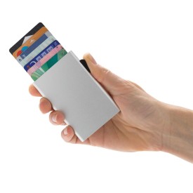 C-Secure RFID kaarthouder - aluminium - 9.5x6.4x0.8cm