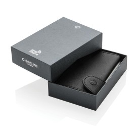 C-Secure aluminium RFID kaarthouder portemonnee - PU - 9.5x6.8x1.6cm