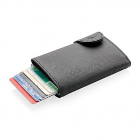 C-Secure aluminium RFID kaarthouder & portemonnee-Zwart