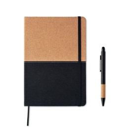 3-delige geschenkset - thermosfles, A5-notitieboek en balpen